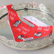 Load image into Gallery viewer, The 'I Really Dig You' Dog Bandana
