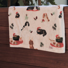 Load image into Gallery viewer, The 'A Cavalier King Charles Spaniel Holiday' Blanket