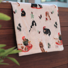 Load image into Gallery viewer, The 'A Cavalier King Charles Spaniel Holiday' Blanket