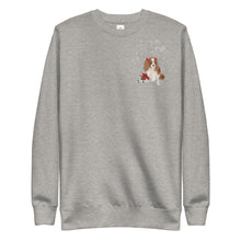Load image into Gallery viewer, Unisex Premium Sweatshirt - Blenheim Cavalier King Charles Spaniel with Snow