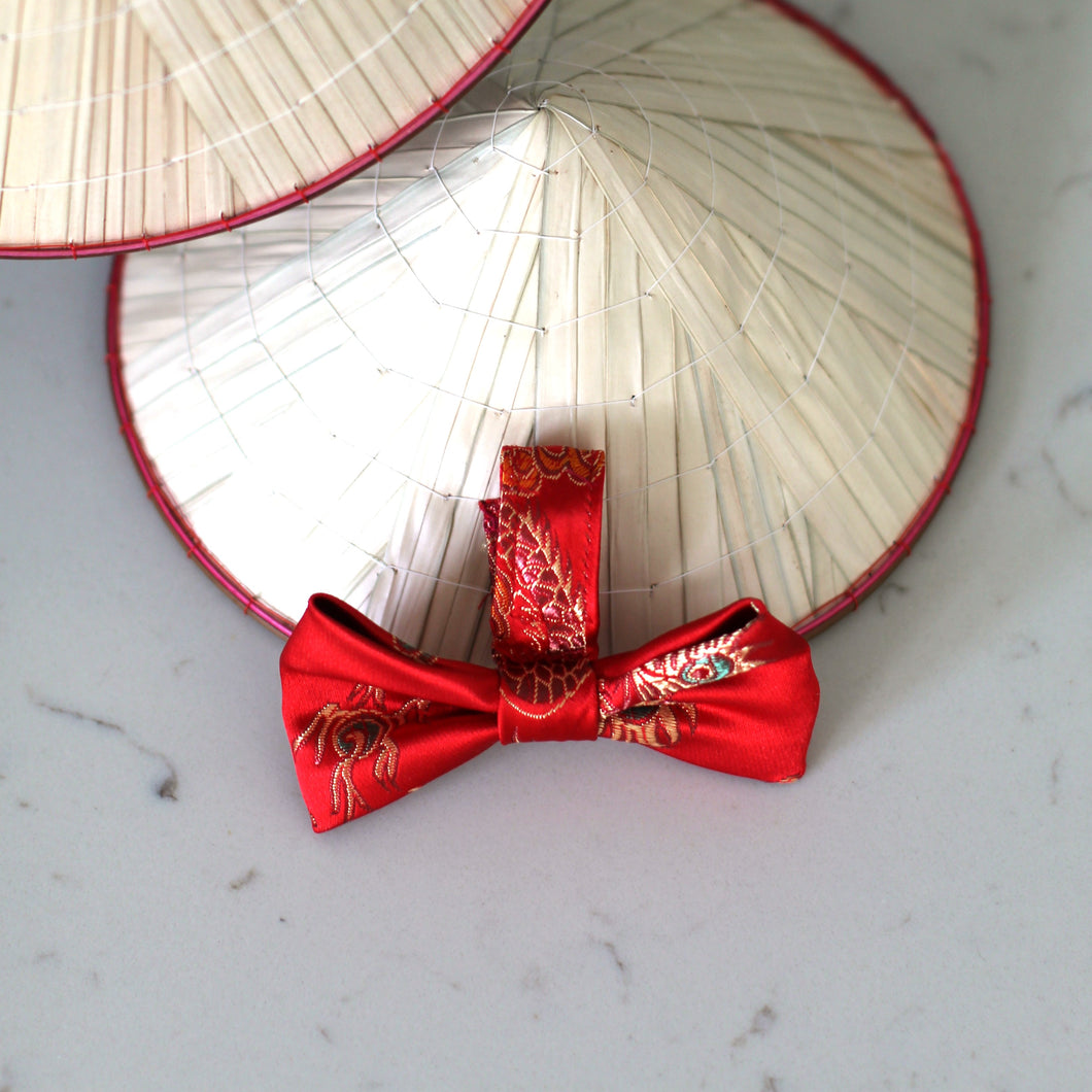 The Red Dragon Dog Bowtie