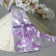 Load image into Gallery viewer, The Purple Plum Blossoms Dog Bandana
