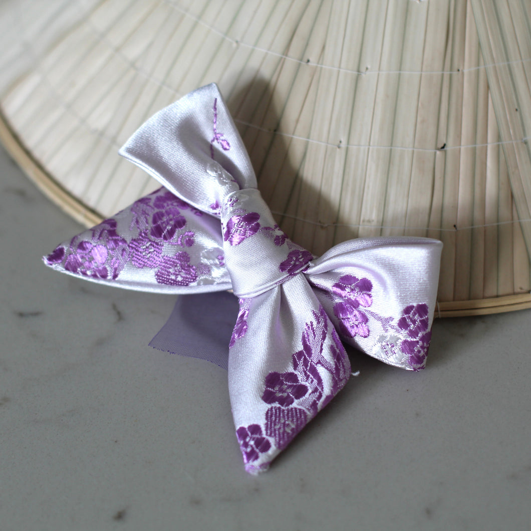 The Purple Plum Blossoms Dog Hair Bow
