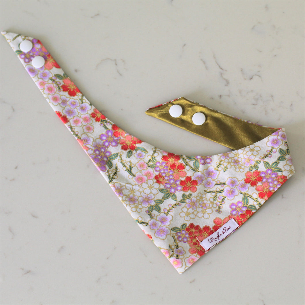 The 'Happiness in Bloom' Dog Bandana