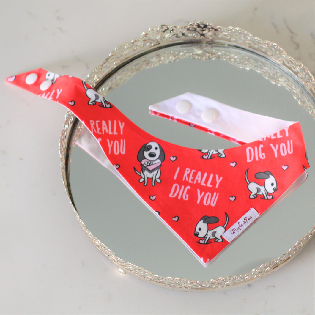 The 'I Really Dig You' Dog Bandana