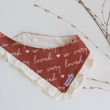 Load image into Gallery viewer, The &#39;So Very Loved&#39; Dog Bandana with Ruffle
