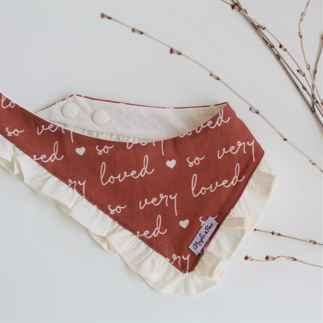 The 'So Very Loved' Dog Bandana with Ruffle