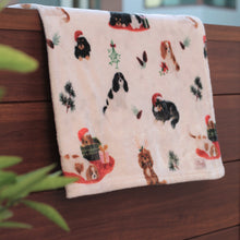 Load image into Gallery viewer, The &#39;A Cavalier King Charles Spaniel Holiday&#39; Blanket
