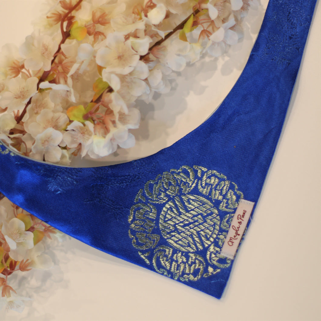 The Blue Medallion Dog Bandana