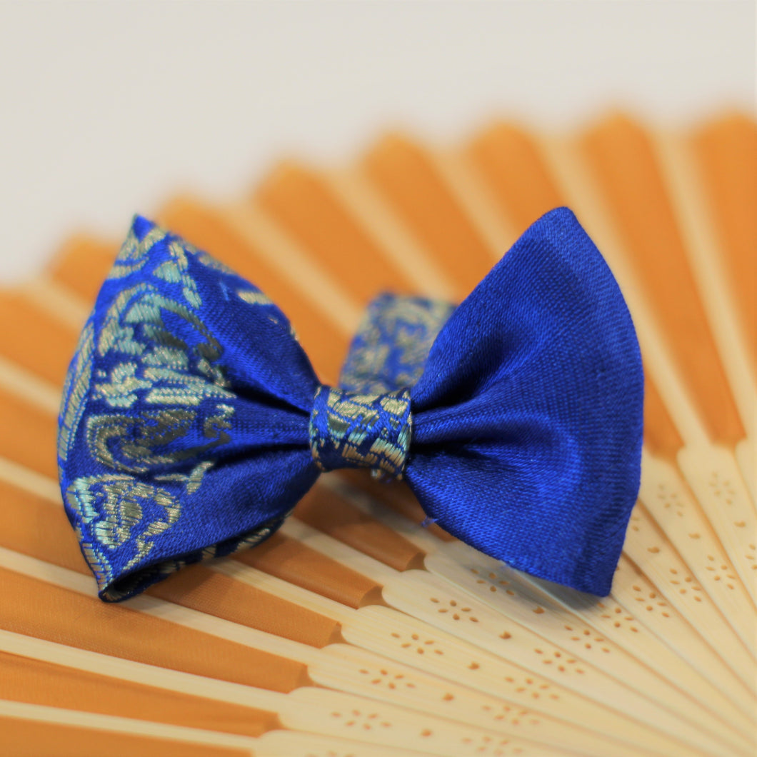 The Blue Medallion Dog Bowtie