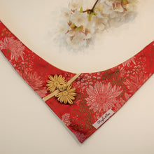 Load image into Gallery viewer, The Royal Chrysanthemums Dog Bandana
