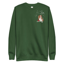 Load image into Gallery viewer, Unisex Premium Sweatshirt - Blenheim Cavalier King Charles Spaniel with Snow
